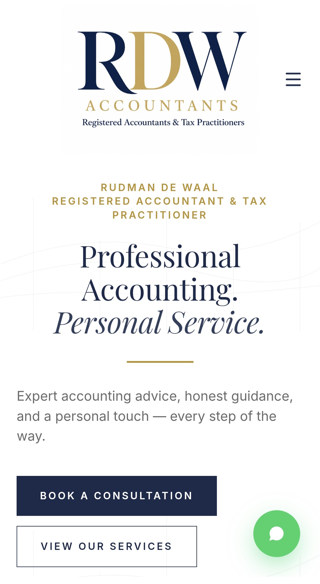 RDW Accountants accounting website by LaunchDesk Digital